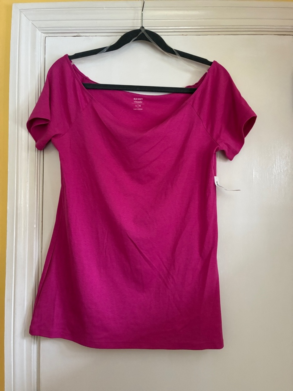 Old Navy pink ballet neckline tee